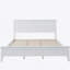 Grand lit plateforme en bois massif
