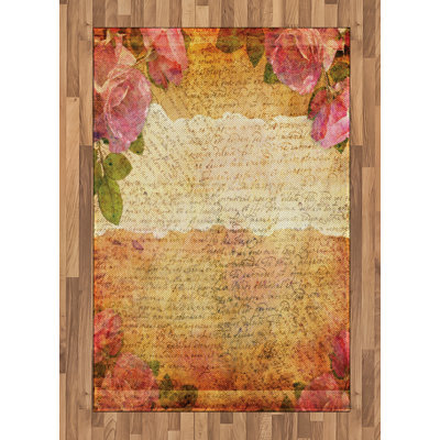 Funes Floral Hand Woven Area Rug