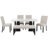 6 Piece Modern Dining Table Set