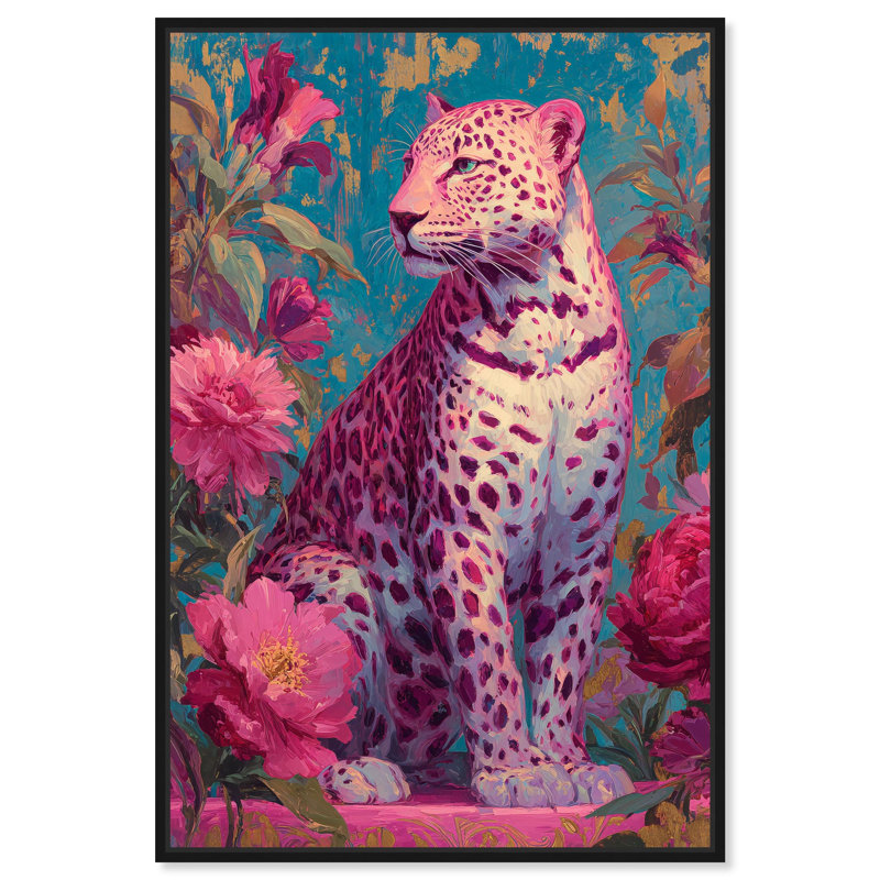 Décoration murale rose Amaranth Apex par Art Remedy, cadre noir, 24 x 36, Structure noire, H 37 po x l 25 po