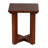 Faro Solid Teak Wood Small End Side Table, Square 14x14x17