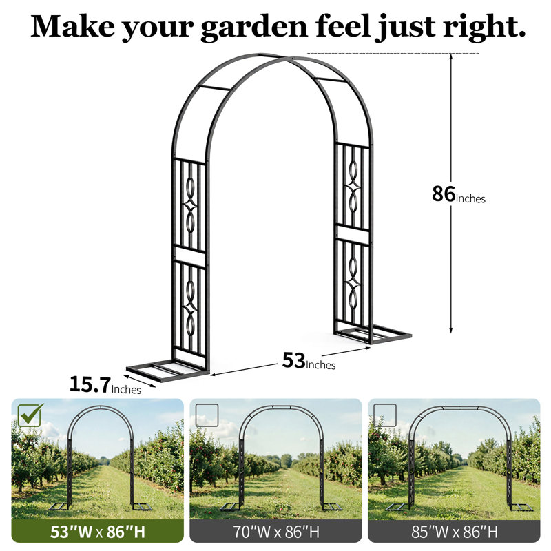 Tonnelle de jardin en métal VOXOR