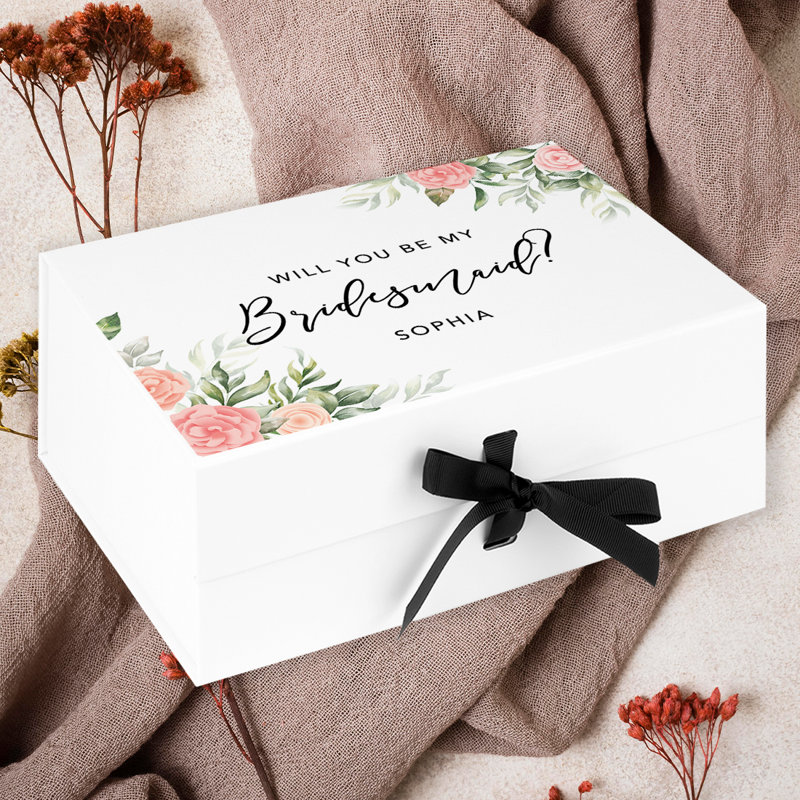 Boîte de demoiselle d'honneur personnalisée, Oui
