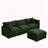 3-Seater Comfy Cloud Couches with Movable Ottoman-1405754212