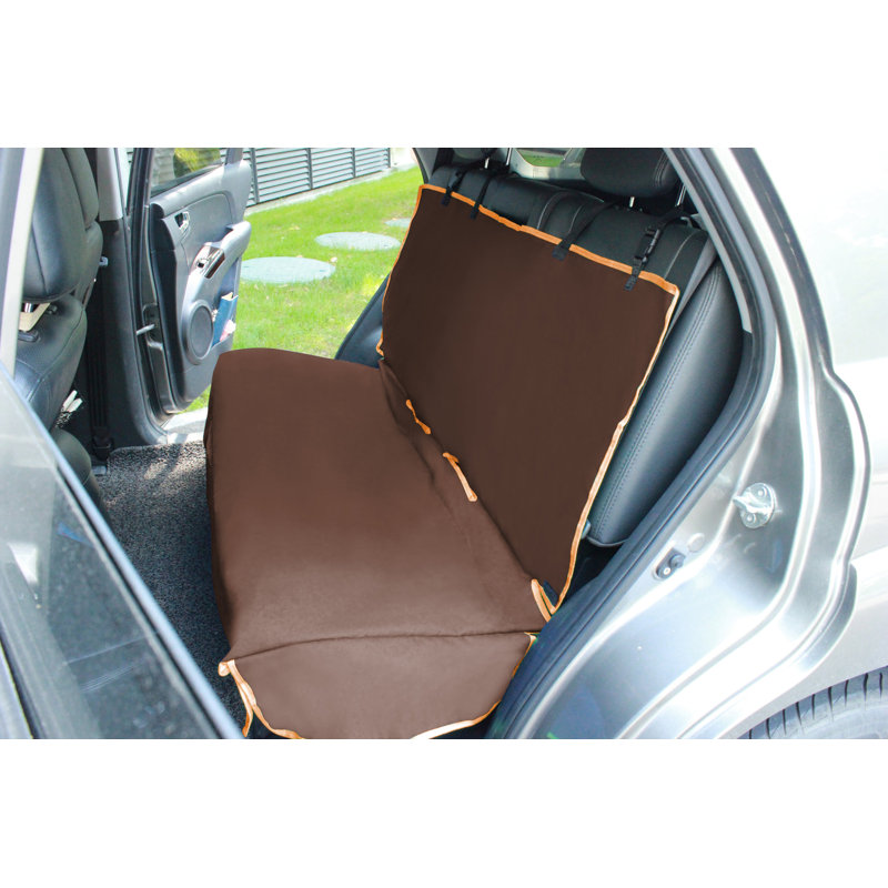 Housse de protection intégrale pour siège arrière Pet Life Open Road pour enfant, chat ou chien, marron., Marron foncé