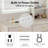 Modern Retractable Makeup Vanity Desk with Lighted Mirror, Adjustable White Dressing Table with Storage Drawers, Cabinet & Built-in Power Outlet for Bedroom
