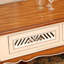 Table basse rectangulaire en bois manufacturé brun et blanc crème