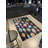 Black-Themed Multi-Colored Surrealist Shape Patterned Creative Modern Decorative Rug-790753786