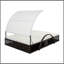 U_STYLE Méridienne d'extérieur à structure en acier avec dossier réglable, lit de bronzage double avec table d'appoint cachée et accoudoirs arqués, convient pour la terrasse de la piscine, le jardin et la cour-1481019833-1481019837