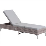 Naveh 202cm Long Reclining Single Chaise with Cushions