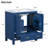 30" Bathroom Vanity with Single Sink, Combo Cabinet Undermount Sink, Bathroom Storage Cabinet with 2 Doors and a Drawer, Soft Closing, Multifunctional Storage, Solid Wood Frame-109013942