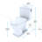 TOTO Connelly WASHLET+ Two-Piece Elongated Dual Flush 1.28 and 0.9 GPF Universal Height Toilet with CEFIONTECT and Right Hand Lever, Cotton White