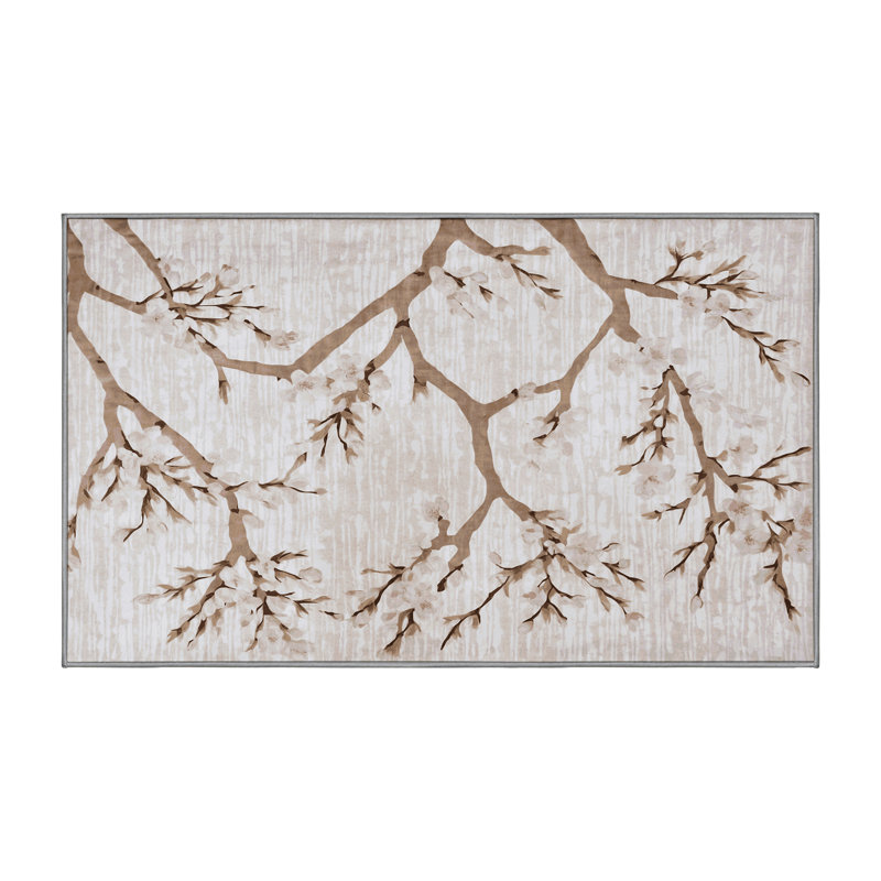 Machine Washable Gray Area Rug, Rectangle 8' x 12'