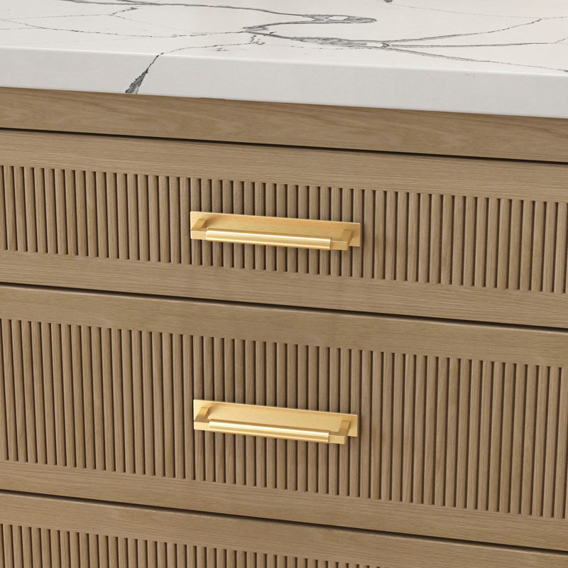 4927 Contemporary Back Plate, Satin Brass