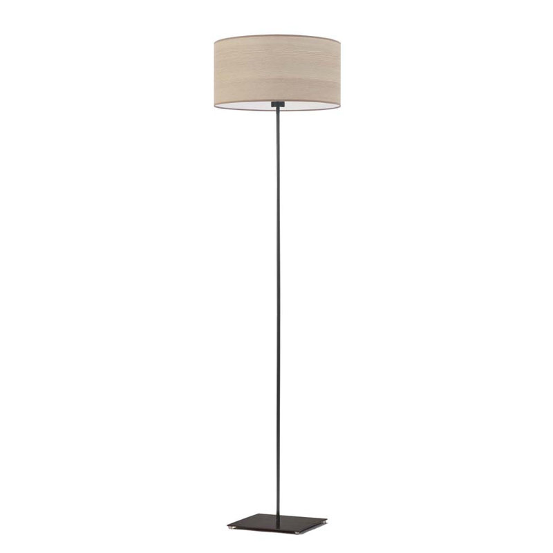 Blayk 156cm Traditional Floor Lamp, Black, Beige