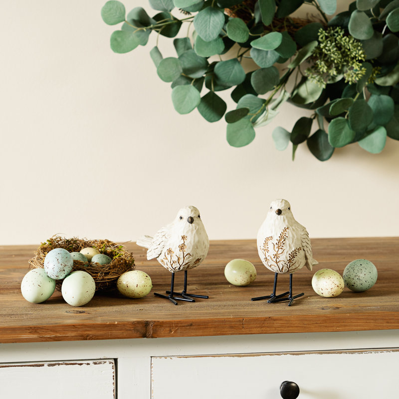 2 Piece Isbert Bird Figurine Set