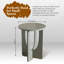 Table d'appoint ronde ronde - Table d'appoint en bois au design compact et mince pour le salon, la chambre à coucher ou le bureau-2042651439