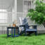 2 pièces Table d'appoint d'extérieur HiPS, table d'appoint de patio durable et résistante aux intempéries pour chaises Adirondack, petite table d'extérieur carrée portante de 200 lb pour cour, piscine, patio, porche, jardin, pelouse, compagnon de détente (ensemble de 2)-117549413