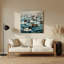 Oiseau commun, art mural bleu Merganser-61404460