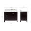 Meuble-lavabo simple 42 po avec comptoir Cambridge-88398670-134280782-134280783