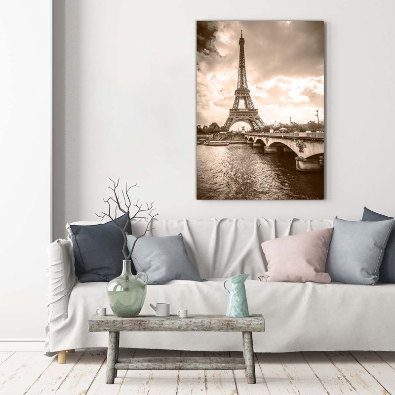 Eiffel Tower Paris - Wrapped Canvas Print