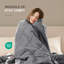Couverture légère en duvet synthétique avec bordure en satin -21365931-26628192