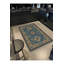 Tapis vert tissé à motif lavable Mosso-917508149
