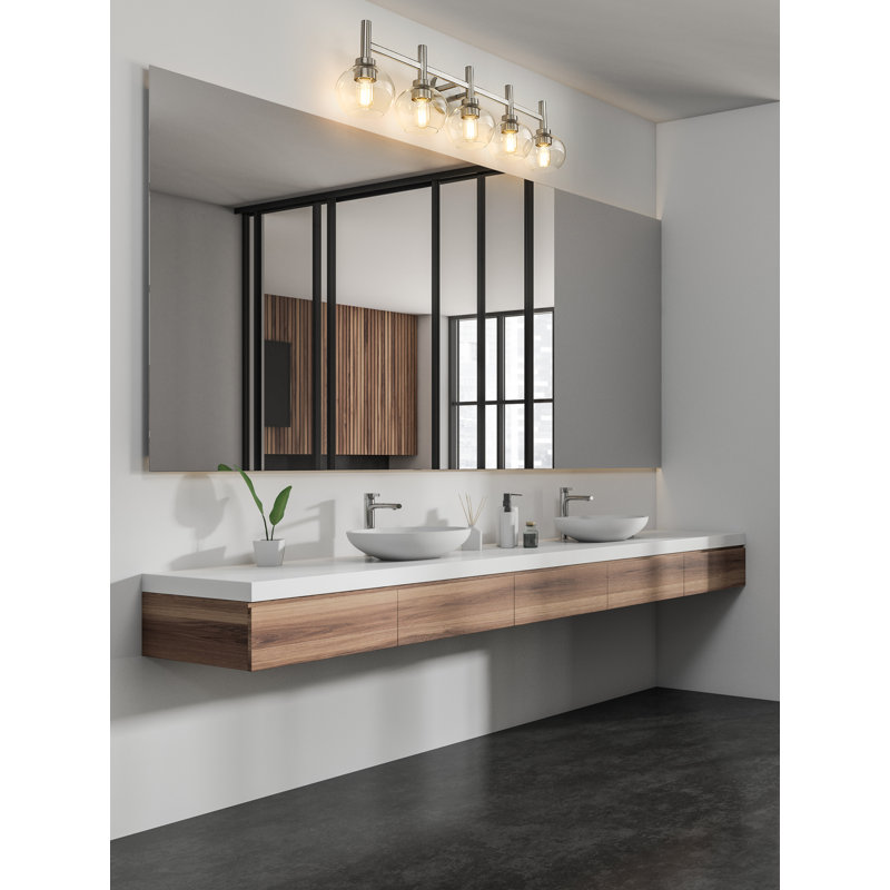 Lavern 5 - Light Dimmable Vanity Light, Brushed Nickel