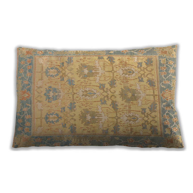 Coussin abstrait lombaire Abstract 1215, Microsuède