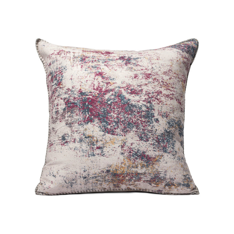 Outdoor Throw Pillow, 20" x 20", Pink, Abstract