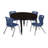 Kee Round Breakroom Table and 12" Chair Set-73411881-93832782-73411877