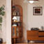 Armoire de coin en bois massif