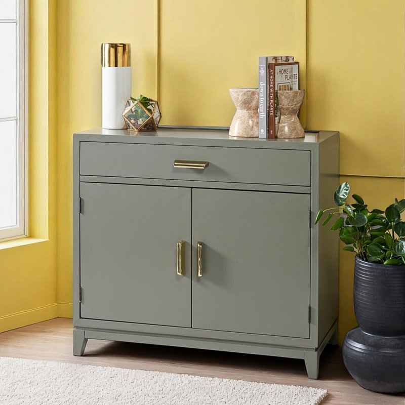 Commode 1 tiroir, gris