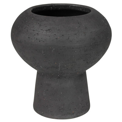 Vase de table en céramique noire Tommy