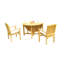 Wave Outdoor Teak Bistro Set-2126389742