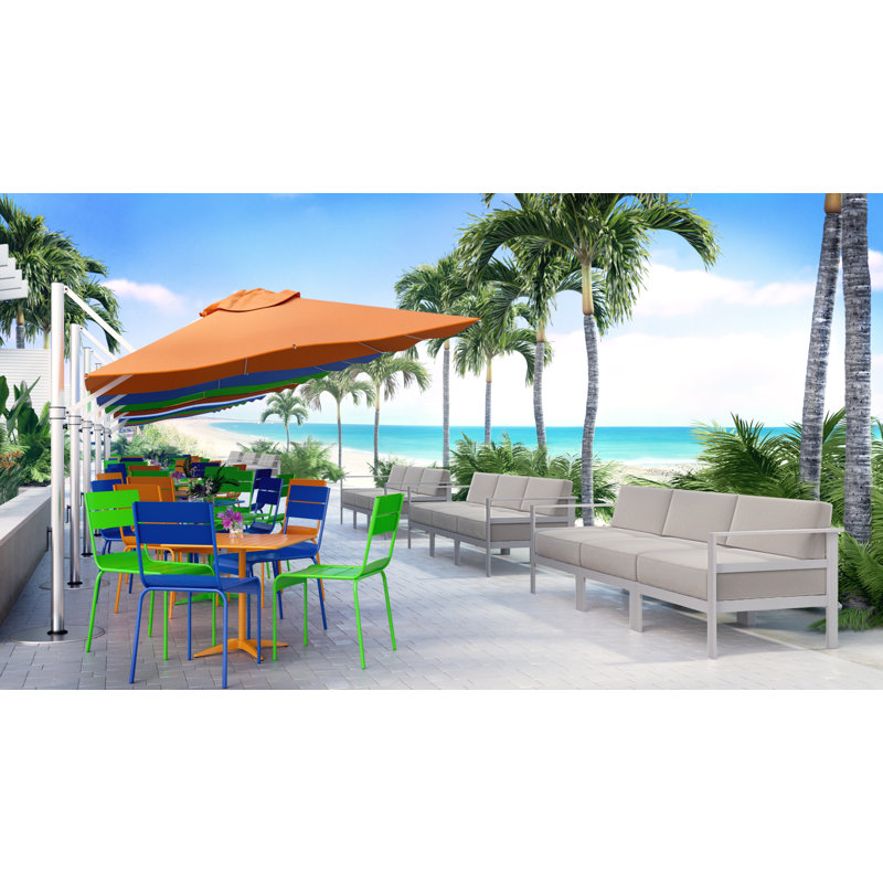Beachcomber Square 32" Sq Bar Height Table, Berry