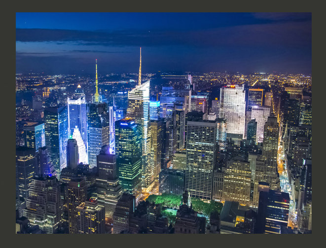 Manhattan - Night 3.09m x 400cm Wallpaper, 400 cm x 309 cm