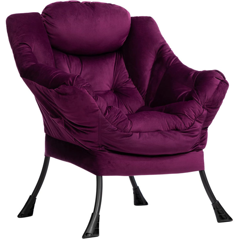 Armchair Accent Chair Lazy Chair, Purple