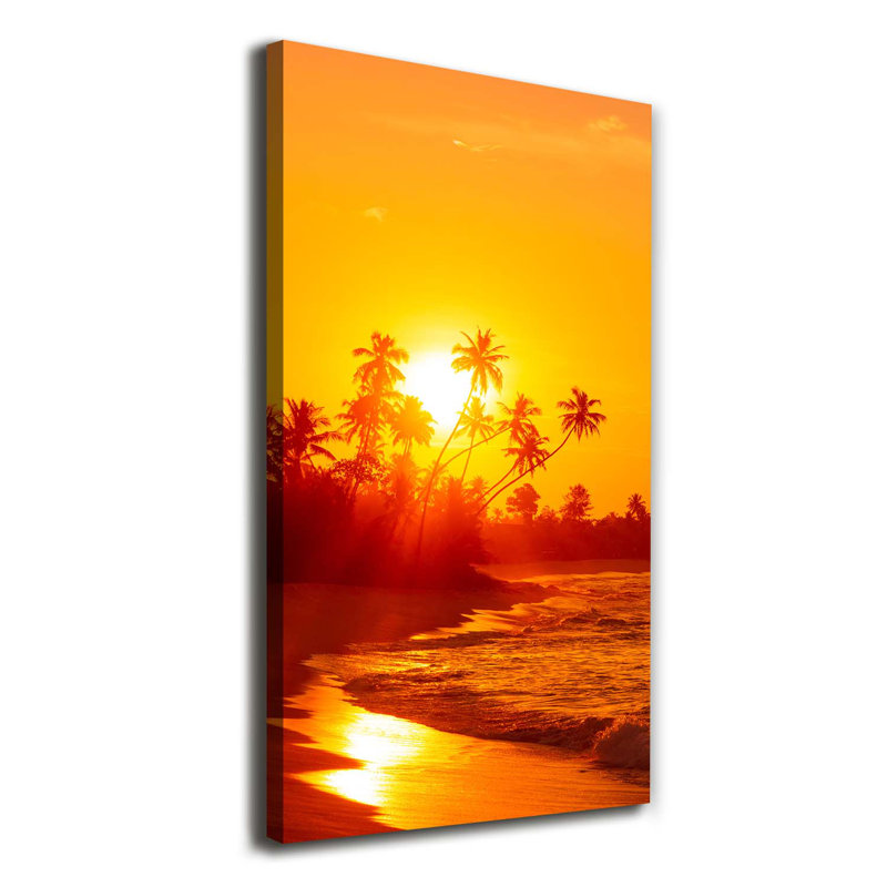 Tropical Beach - Wrapped Canvas Print