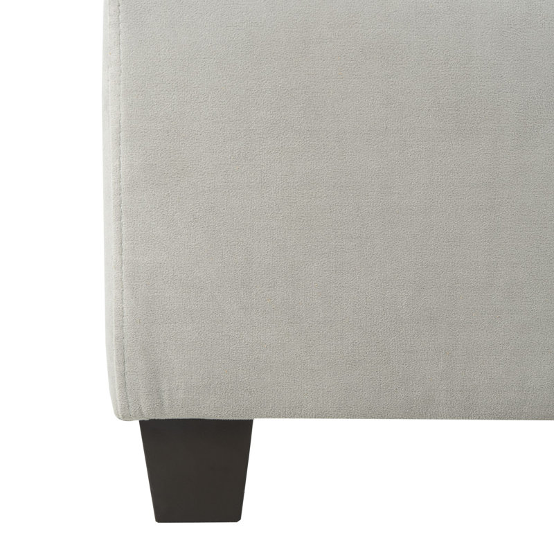 Clausen Upholstered Platform Bed, Full, Gray