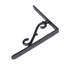 Hammer & Tongs - Scroll Iron Shelf Bracket - D205mm - Black