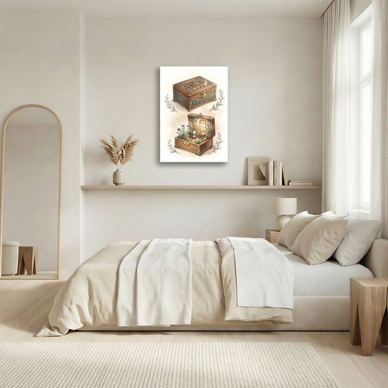 Art mural en toile Steampunk, 18"H x 12"W