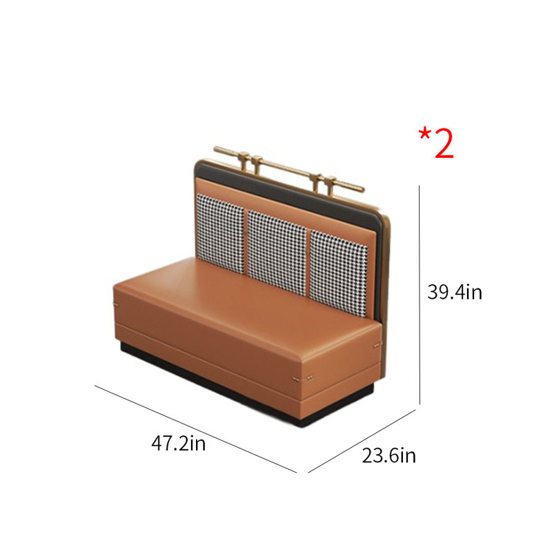 Banc rembourré en similicuir Farwah