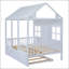 Lit double en bois avec lit gigogne simple-1954022104