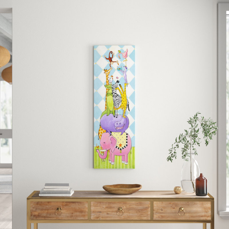 Janet Nelson - Wrapped Canvas Painting, 152cm H x 51cm W x 3.81cm D
