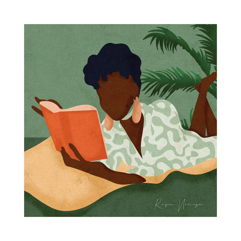 Book Love 1 Piece Painting on Canvas, 30.48 cm H x 30.48 cm W, Wrapped Canvas