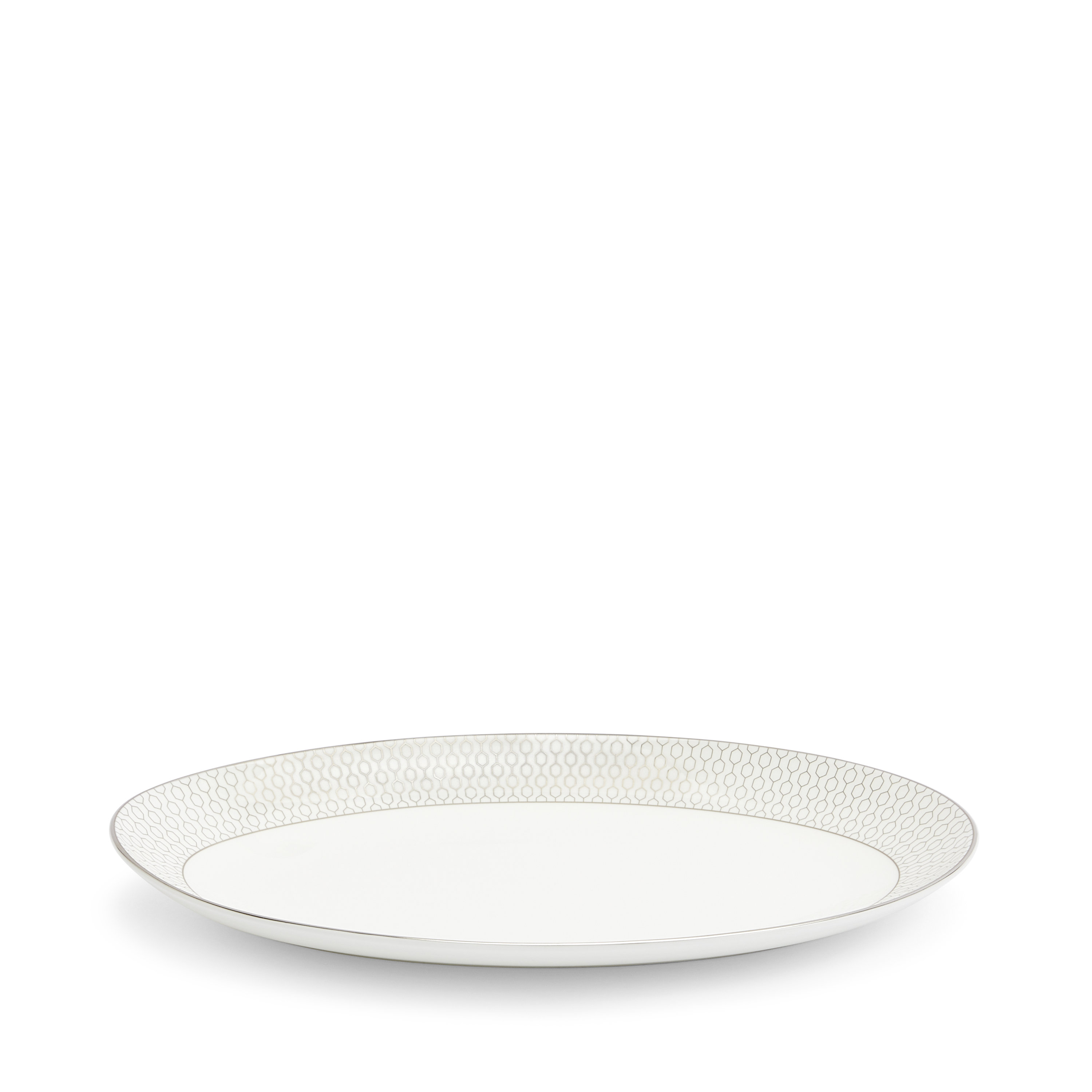 Wedgwood Gio Platinum Oval Dish 10.2in | Perigold