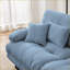Canapé modulaire en forme de U modulaire 4 places avec 2 repose-pieds | Chenille bleu marine-814017111