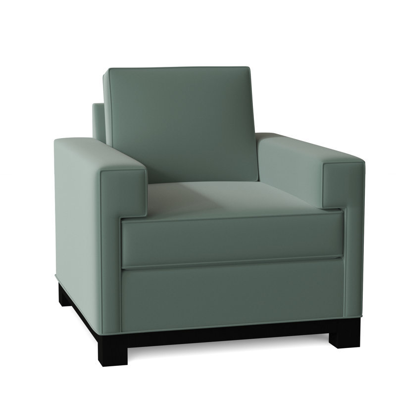 Fauteuil de 38 po de largeur Grace, Lagon, Naturel, Moyen