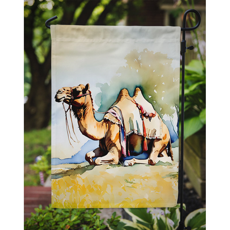 Drapeau de jardin en polyester double face H 15,5 po x l 11,25 po